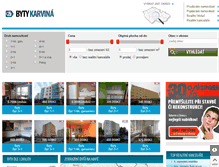 Tablet Screenshot of byty-karvina.com